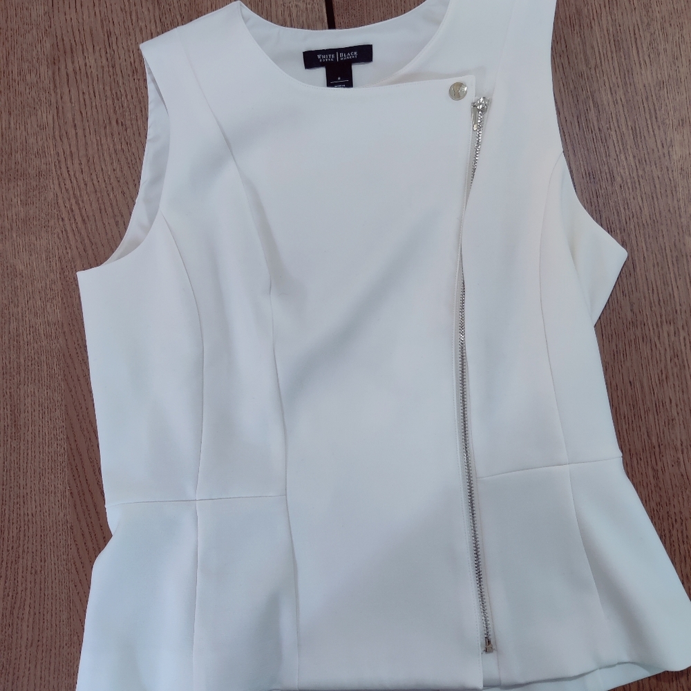 White House Black Market white dress top